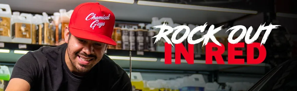 SHE912 CASQUETTE ROUGE logo 3D Chemical Guys 2.webp