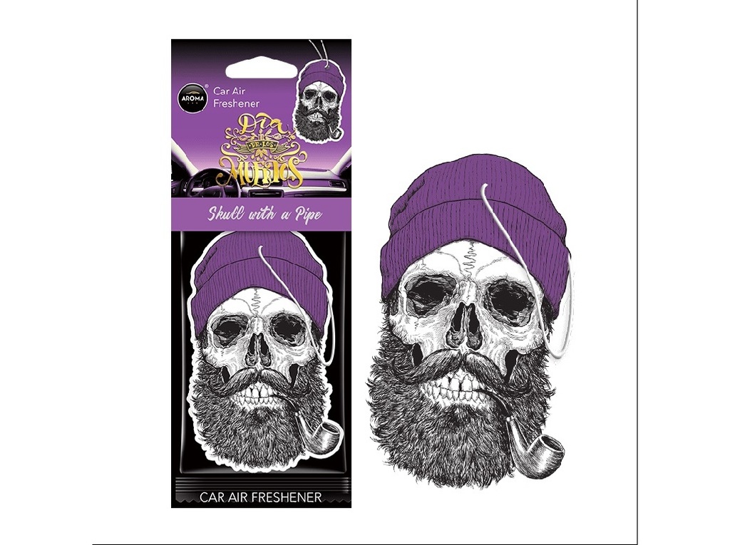Skull With a Pipe Aroma Car