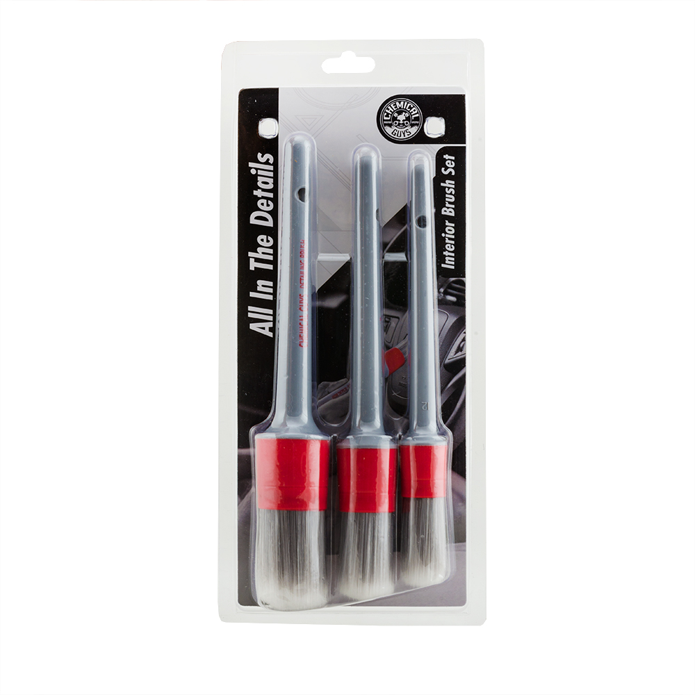[acc600] ACC600 Chemical Guys Interior Detailing Brushes 3 Pack