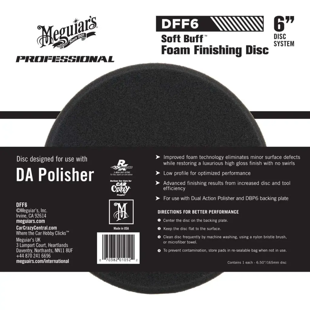 [DFF6] DFF6 Soft Foam Finishing  disc 6"