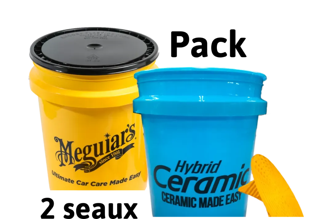 KIT2SEAUX Méguiar + 1 Grit Guard® + 1 couvercle