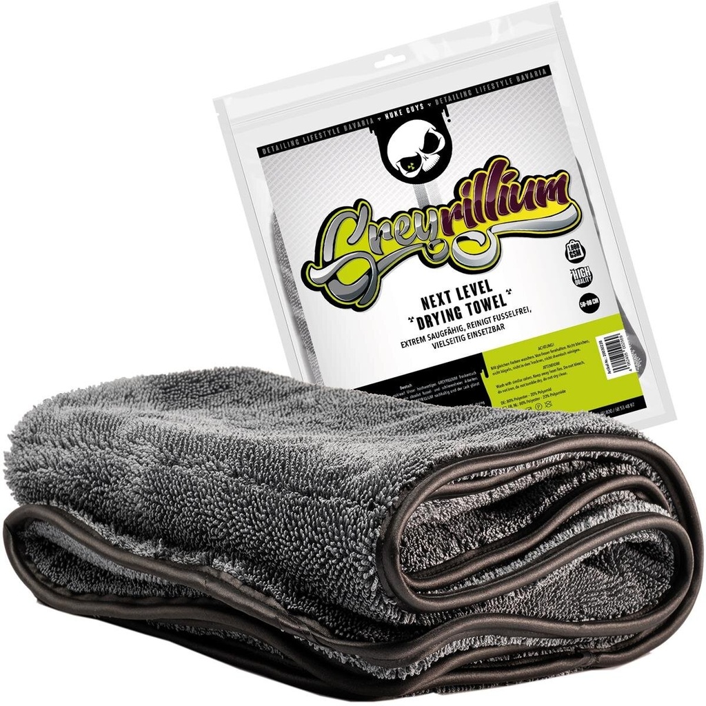 Nuke Guys next level drying towel 50 x80 cm grey rillium