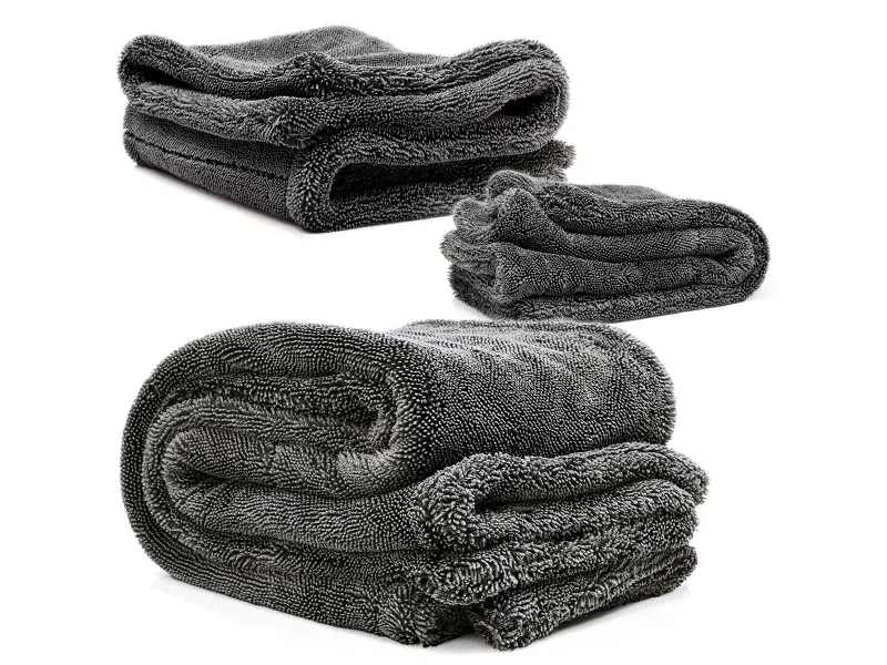 [20032033V-grau-40x40] Gamma Dryer - Serviette de séchage en microfibre - 1400 g/m² NukeGuys (S - 40 x 40 cm, Gris)