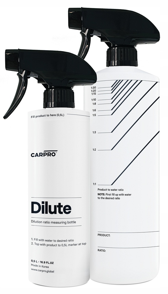 Dilute flacon sprayer avec graduation