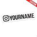 Sticker Instagram voiture 15-20cm
