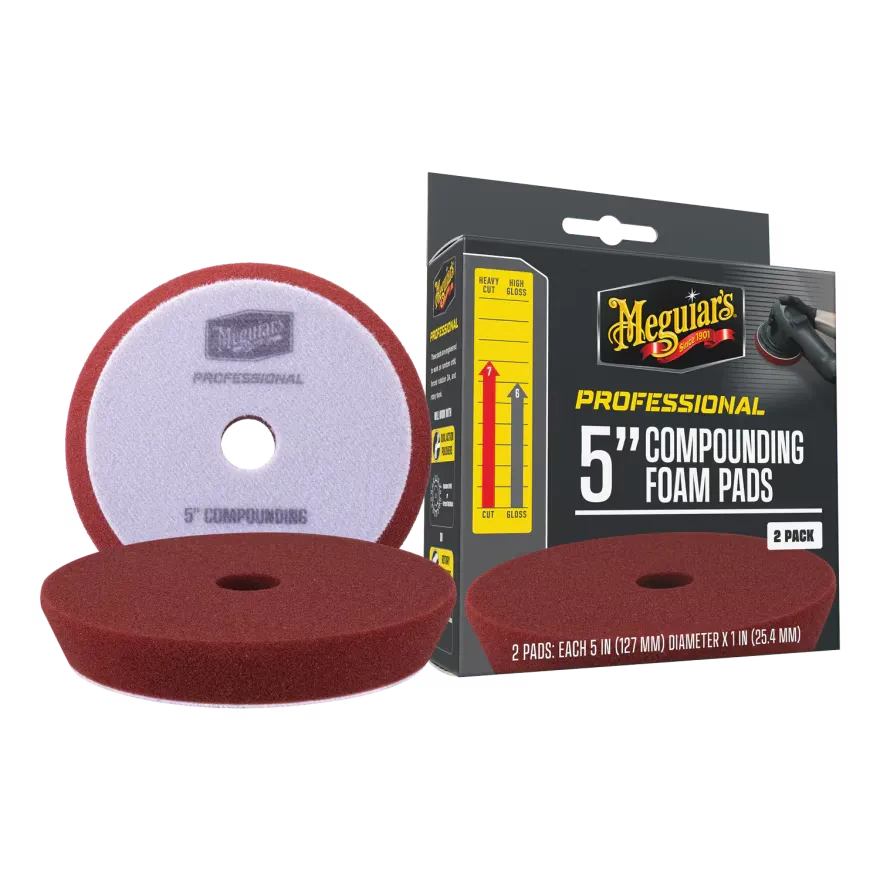 Meguiar's 5" Compounding Foam Pads - M5CFP2 2pcs
