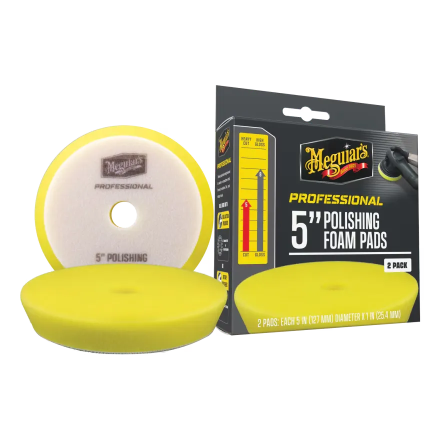 Meguiar's 5" Polishing Foam Pads - M5PFP2 2pcs