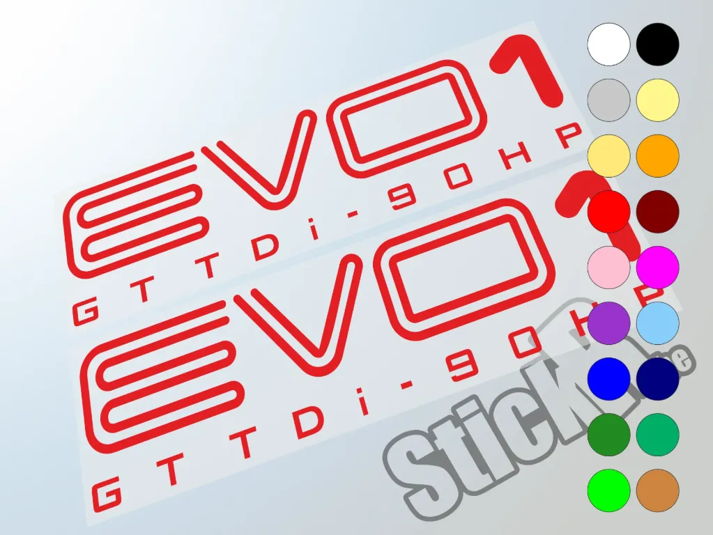 Evo1 TDI 90CV sticker Seat Ibiza (série spéciale (1998) Belgique)