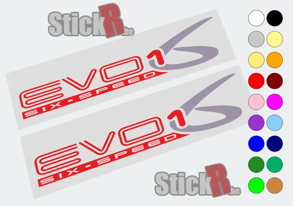 Evo1-6 TDI boite 6 vitesse sticker Seat Ibiza (série spéciale (1998) Belgique)