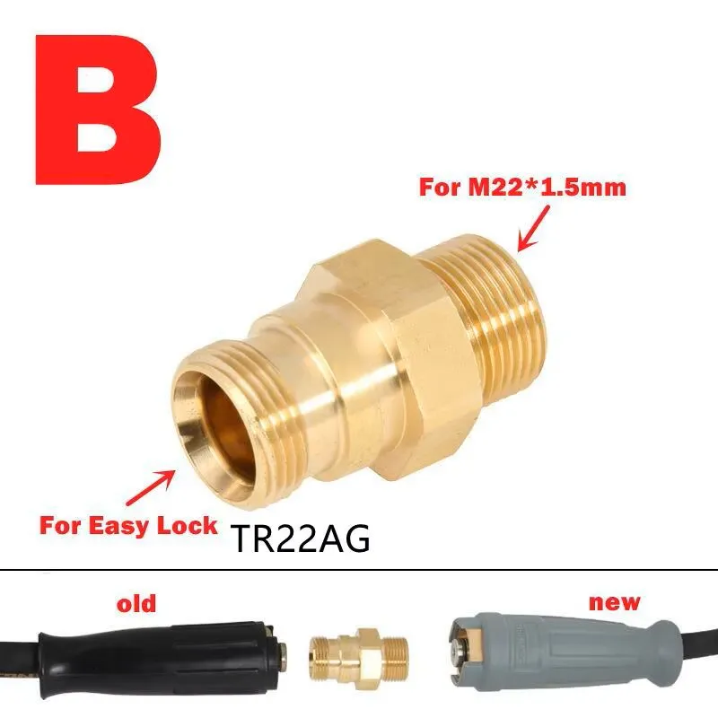 Connecteur de tuyau et de pistolet de pulvérisation pour Karcher Easy Lock, nouvel adaptateur HDS TR22 AG et IG